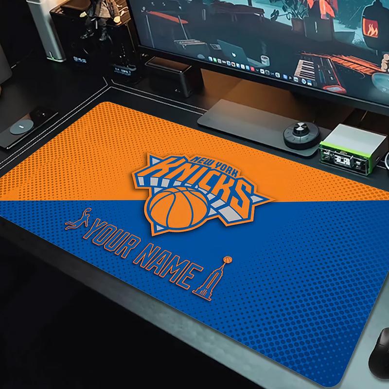 New York Knicks Print Cushion Non-slip Laptop Tablet Big Mousepad XXL Mat Mini PC Playmat With Lock edge