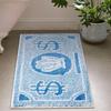 Coin-Print Plush Rug - Super Absorbent Bath Mat & Non-Slip Bedside Carpet For Decor