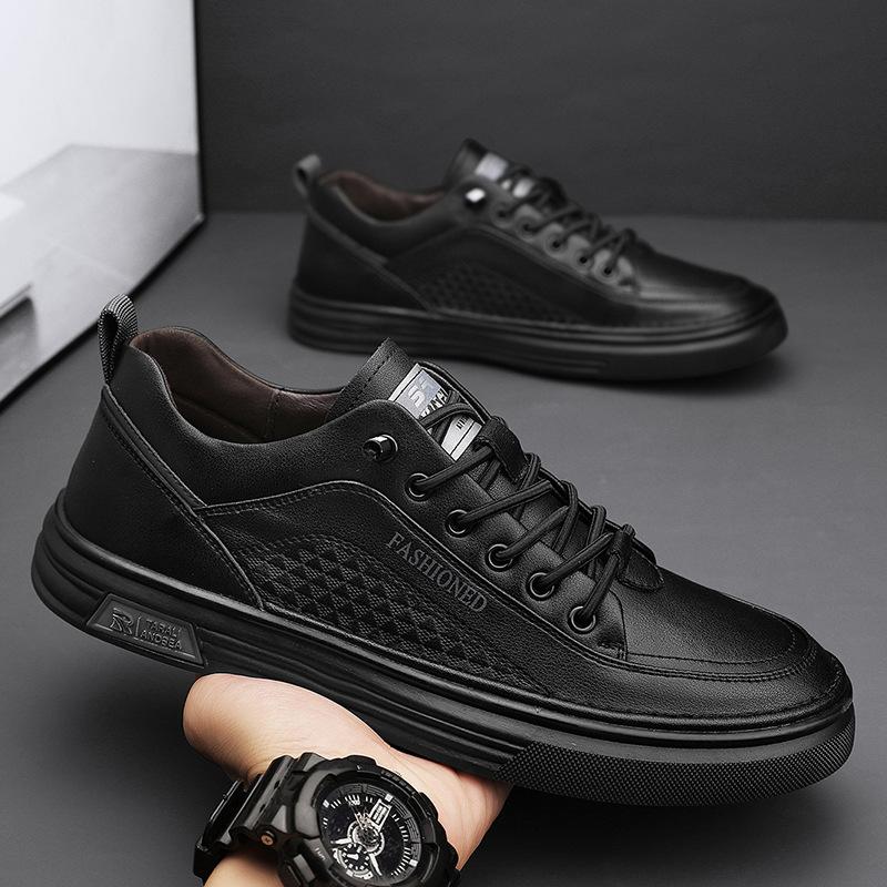 Summer and autumn men's low-top casual shoes trendy little white shoes lace-up board shoes men's shoes casual