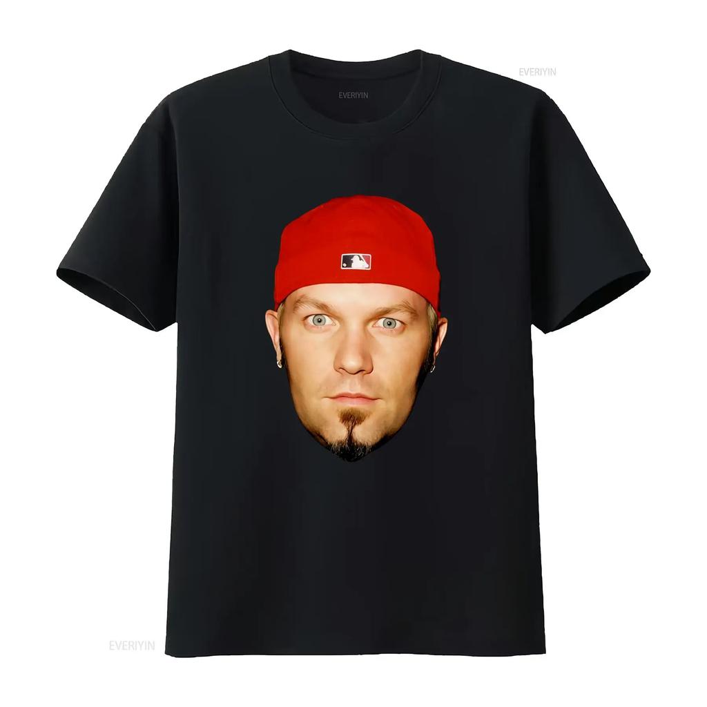 Футболка Fred Durst Limp Bizkit Head Черная Доступна во всех размерах от S до 5XL винтажная Стильная уличная одежда Немного