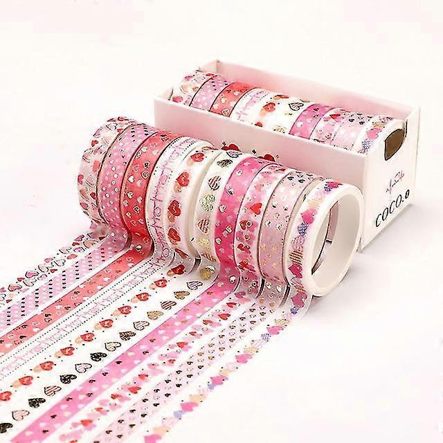 Washi Decorative Adhesive Tape | Foil School Journal Supplies - 10rolls Washi Tape -