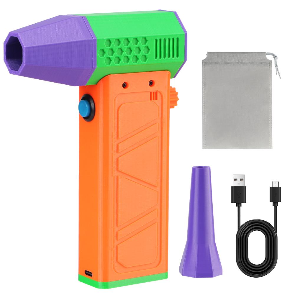 Зарядка Type-C Турбовентилятор 130000 об/мин Вентилятор для автомобиля 5 выходных сопел Портативный обдув Снег Очистка Воздуходувка Инструмент Электрический пылесос для воздуха