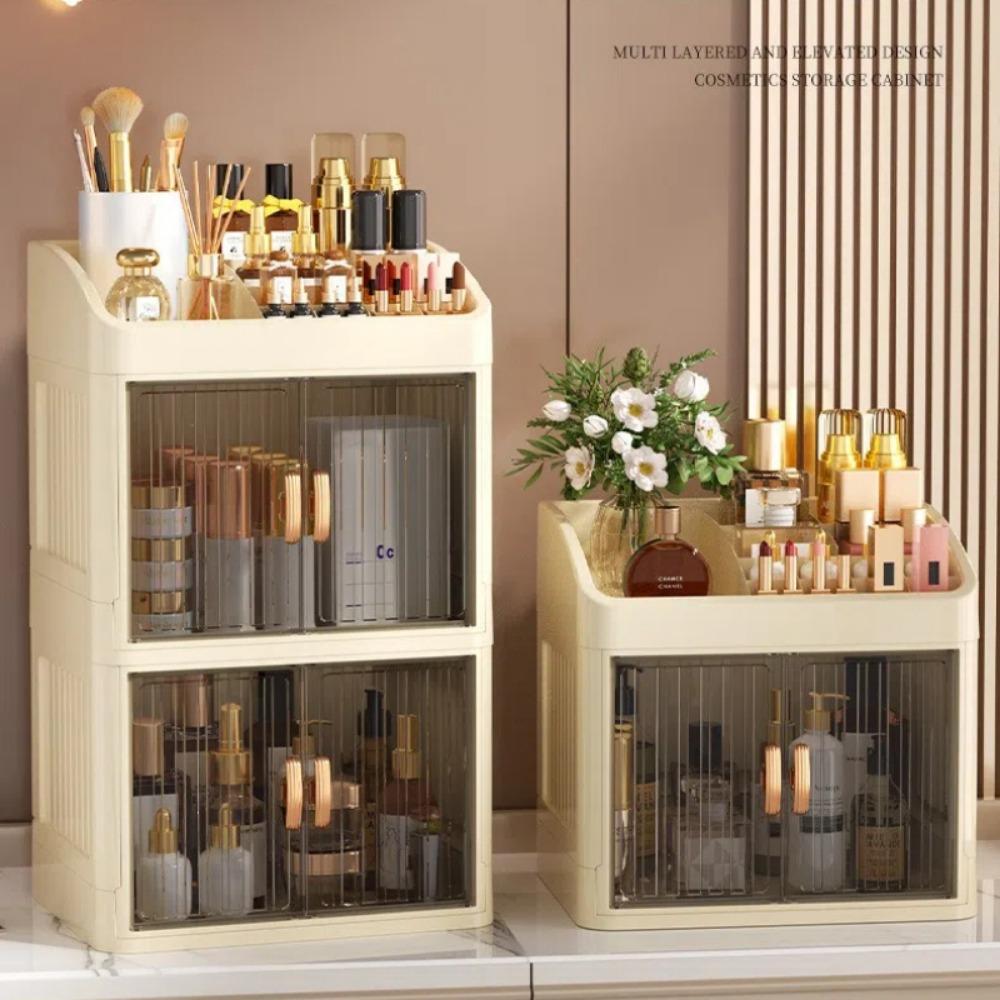 Plastic Makeup Storage Box Multi-Layer Stationery Rack Household Storage Shelf  Cosmetics Organizer