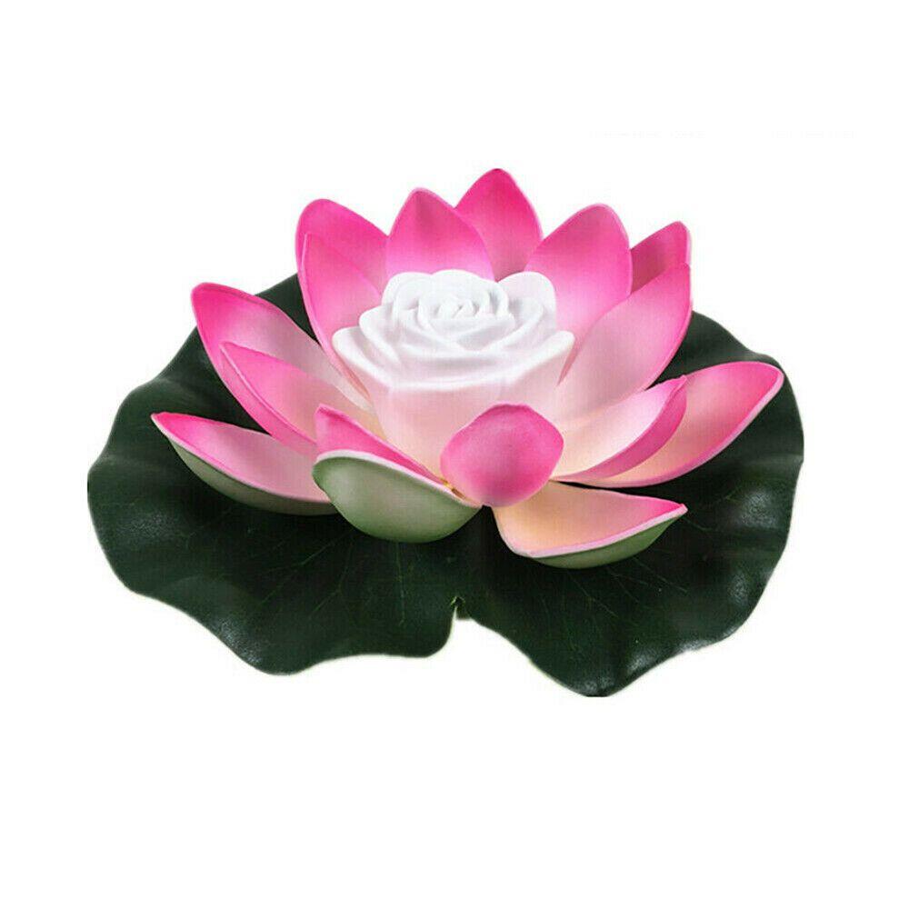 Buddhist Prayer Water Landscape Lotus Lamp Fountain Pool Pond Lamp Flower Light Wishing Lamp