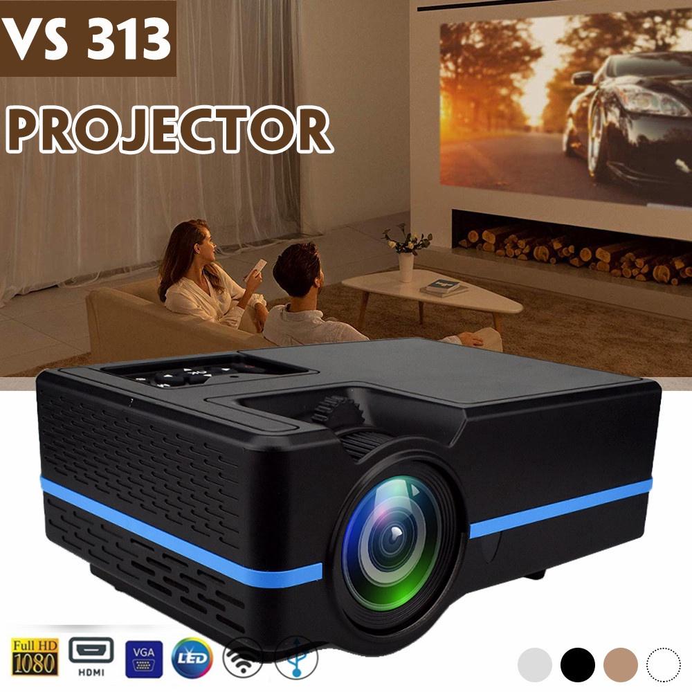 VS 313 4K Mini Projector Zoom Led Full HD Projector 2000 Lumes Colorful Home Theater Projectors