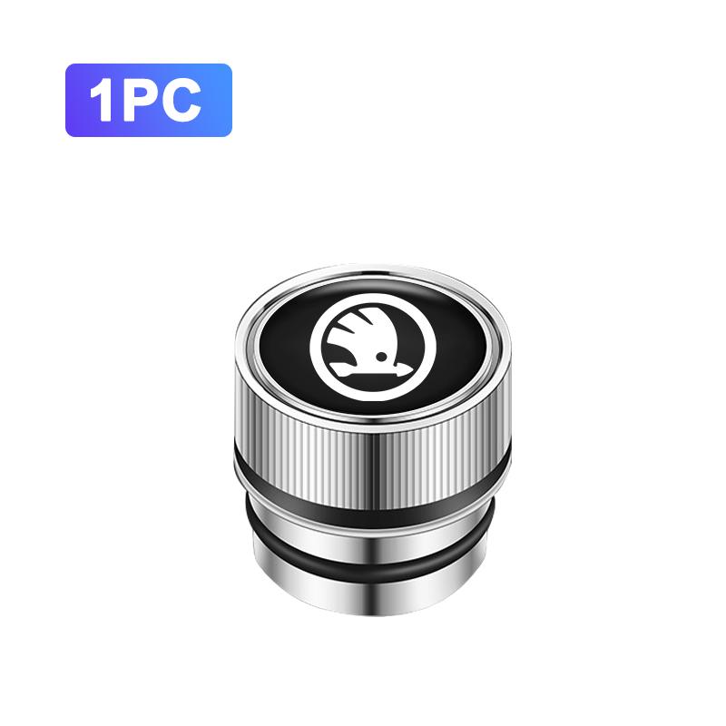 PIUE7 Car Cigarette Lighter Cover DustProof Decoration Cap For Skoda Fabia Superb Yeti Octavia Enyaq Rapid Kodiaq Kamiq Karoq Scala A7