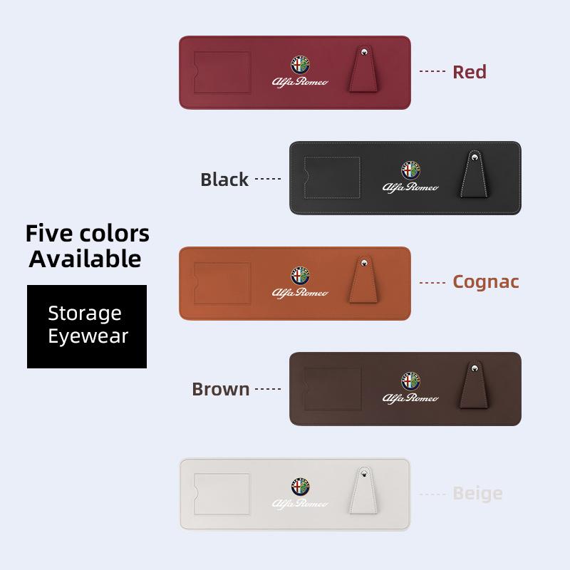 WAZJ3 Car Sunshade Extension Board Multi-functional Extended Storage Panel For Alfa Romeo 156 159 147 4C 8C 166 Giulia Giulietta Mito