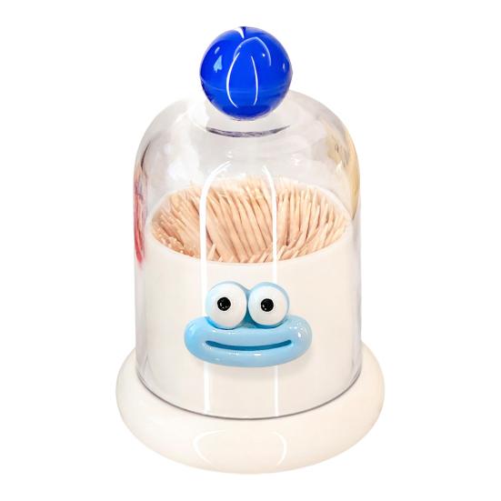 Мультяшная зубочистница со съемной пылезащитной крышкой, пластиковая зубочистка, стоматологическая