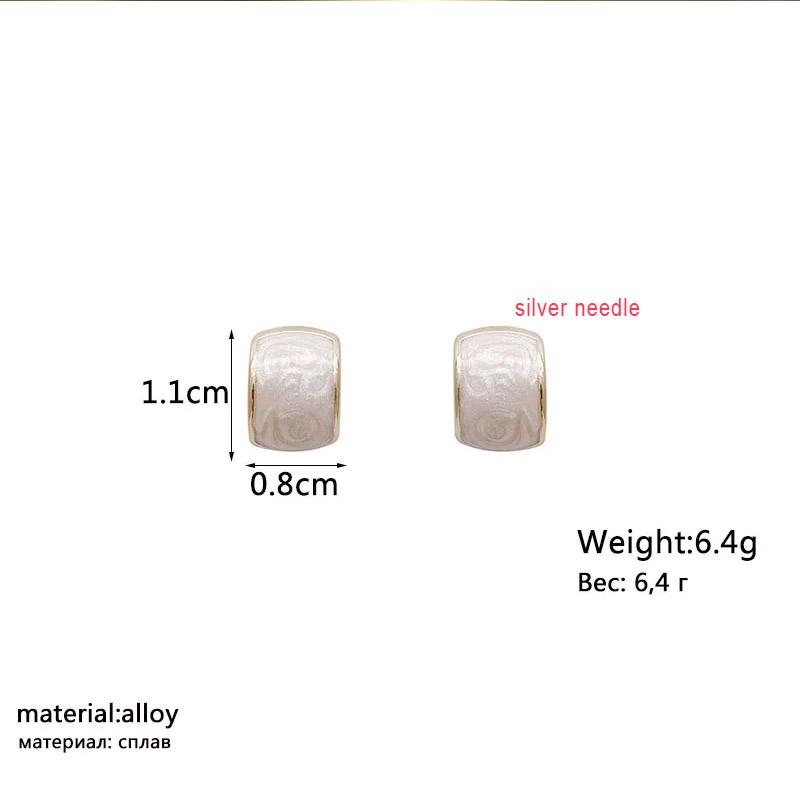 Новые шикарные эмалированные женские серьги-гвоздики, крошечные серьги C-образной формы, металлические шпильки золотого цвета, корейские модные украшения для ушей aretes de mujer