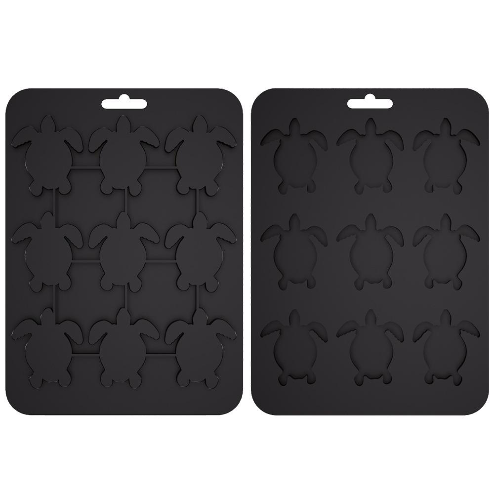 Home Silicone Ice Grid Creative Turtle Animal Ice Mold Multifunctional DIY Chocolate Biscuit Baking Mold Kitchen Accessories