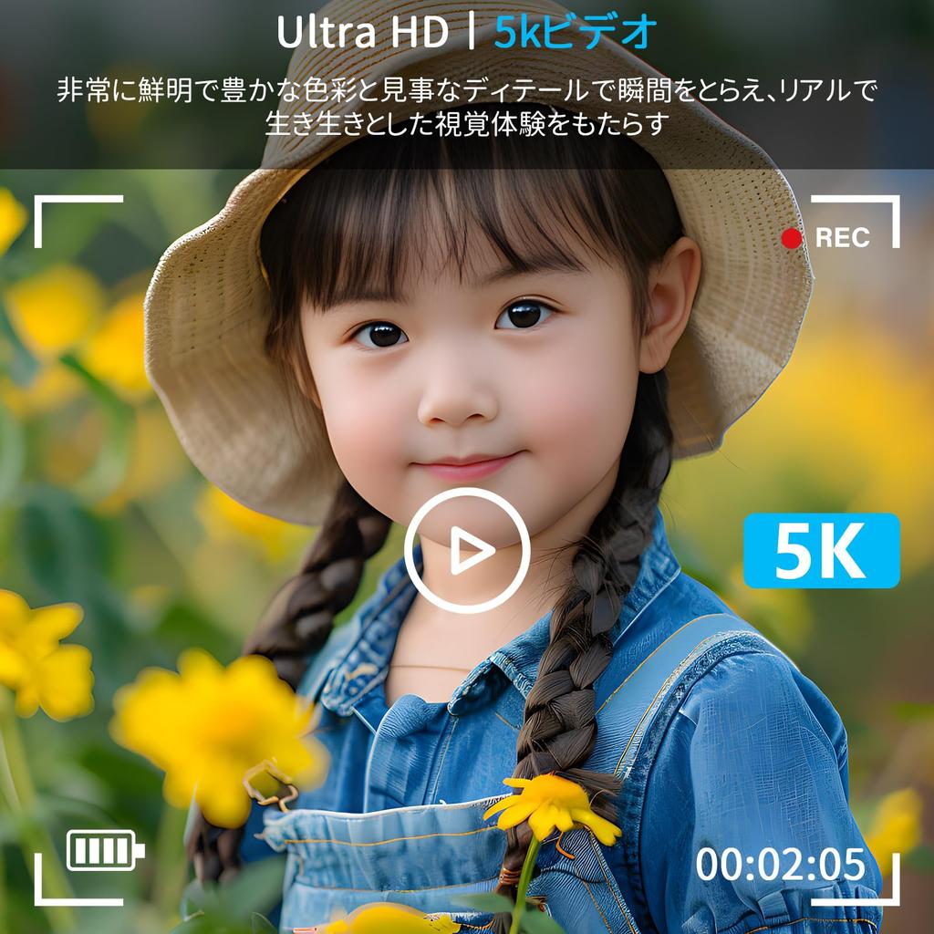 5K Цифровой автофокус 16x Цифровой Таймер для селфи Карта Micro SD Идеально для и Больше Камера, 72 МП, Автофокус, 2,8-дюймовый экран, Зум, Съемка, Встроенная вспышка,