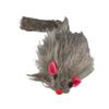 Plush False Mouse Cat Pet Toys Soft Long-haired Tail Mice Toys Grey Plush Mouse Cat Toy  Playing