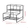 Coffee Syrup Rack Kitchen Countertop Organizer Bar Accessories Black Shelf for