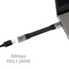 Универсальный удлинительный кабель USB4 V2.0 Type C 80 Гбит/с Высокоскоростная передача данных Разрешение 8K И Быстрая зарядка