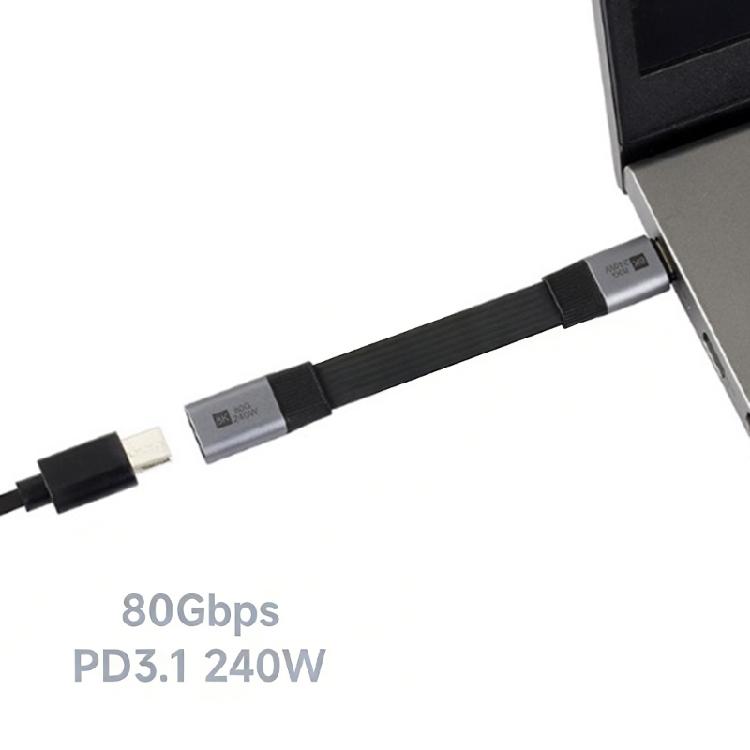 Универсальный удлинительный кабель USB4 V2.0 Type C 80 Гбит/с Высокоскоростная передача данных Разрешение 8K И Быстрая зарядка