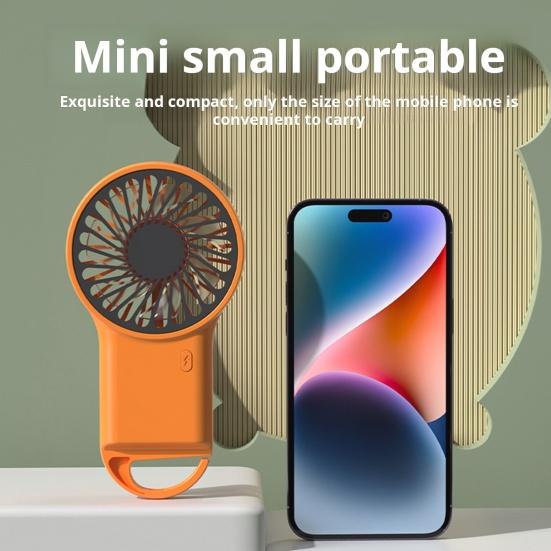 Мини-портативный вентилятор Сильный ветер 3 настройки скорости Низкий уровень шума Компактный размер Портативный перезаряжаемый охлаждающий вентилятор Персональный небольшой настольный вентилятор