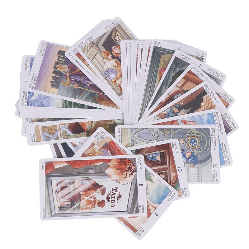 Tarot Of The 78 Doors Oracle Card Tarot Cards English Version Blue Edge Family Party Board Game