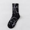Носки Hip Hop Crew для мужчин Harakuju Streetwear Lightning Printed Socks из хлопка, модные хипстерские носки для скейтбординга, черные, белые, зеленые