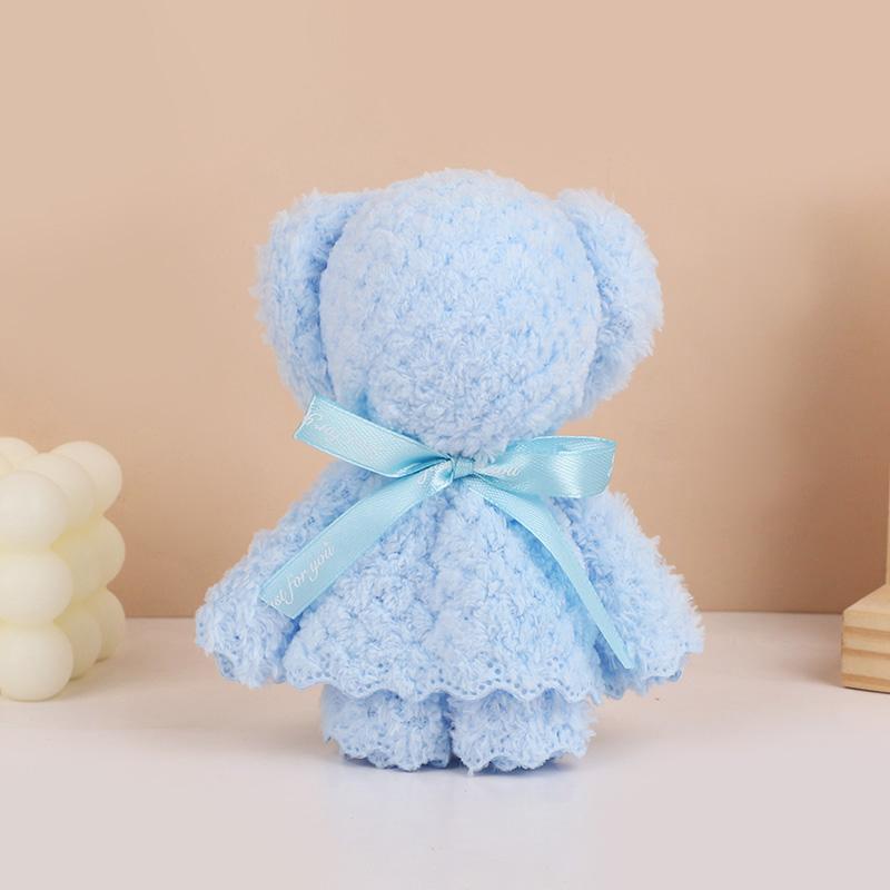 1-10Pcs Teddy Bear Towel Gift for Baby Shower Kids Birthday Party Favors Wedding Anniversary Guests Gift Christmas Easter Decor