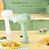 Portable Hand Mixer Electric USB Rechargeable Cordless Egg Beater with 2 Stirring Nets 3 Speeds Kitchen Whisk for Baking