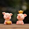 Украшение для семьи поросят из мультяшной смолы: Украшения для микроландшафта, цветочного горшка, аквариума, аквариума и торта