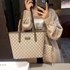 New Tote Women's Bag Large-capacity Handbag Letter Retro Versatile Shoulder Bag