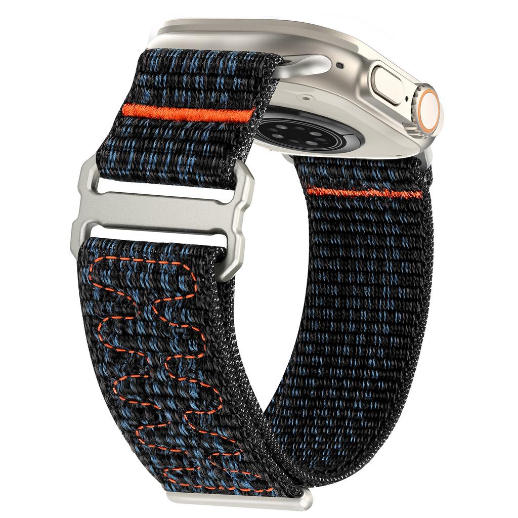 Ремешки для Apple Watch ultra 2 ремешок 49мм 46мм 42мм 44мм 40мм 45мм 41мм 38мм спортивный Нейлоновый браслет IWatch Серия 10 9 8 7 6 5 3 SE