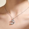 925 Silver Gold Plated Women's Single Zircon Clavicle Necklace for Wedding