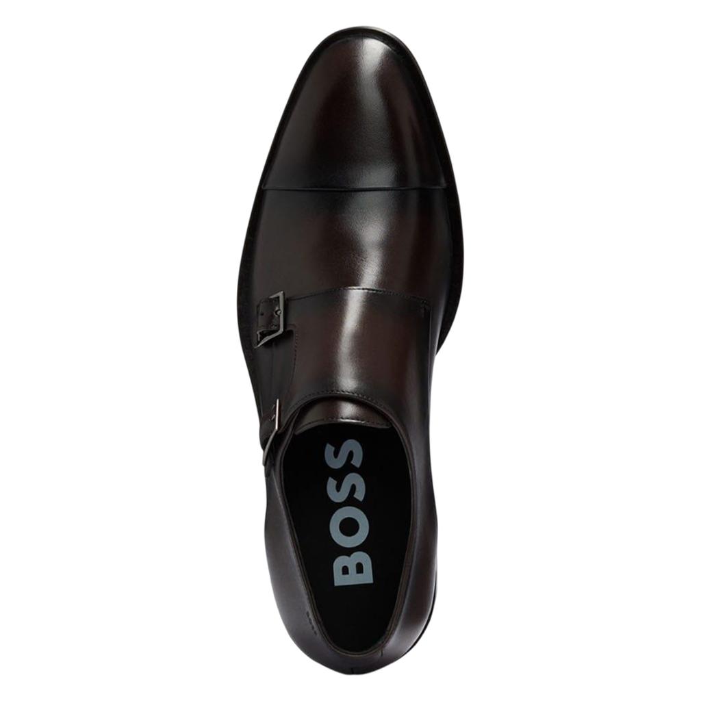 Boss Mens Derrek Leather Double Monk Strap Oxfords
