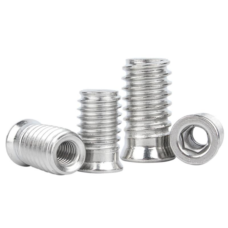 M4 M5 M6 M8 Нержавеющая сталь 304 Врезные гайки с шестигранным шлицем с резьбой для деревянной мебели