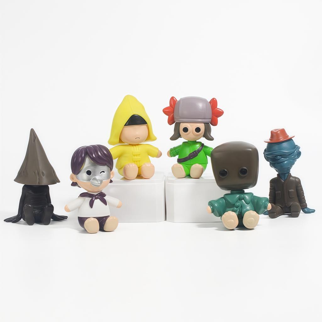 6 шт./комплект Фигурка Аниме Little Nightmares Фигурка Six Фигурка Mono Action Figure Аниме Игра ПВХ Фигурка Action Figure Кукла Подарок для Фанатов