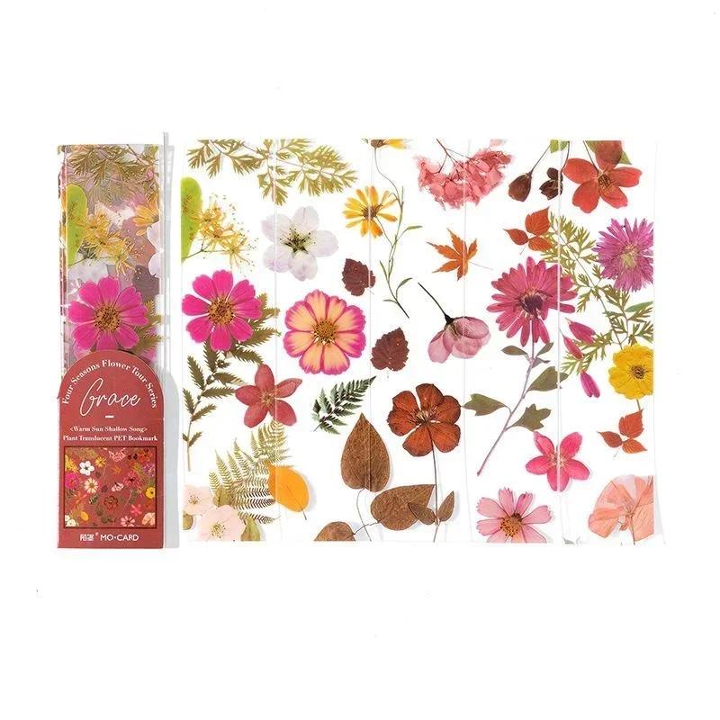 5 листов/лот Закладка ПВХ полупрозрачная ретро-закладка для страниц книги Аксессуары для чтения Принадлежности для учеников и учителей