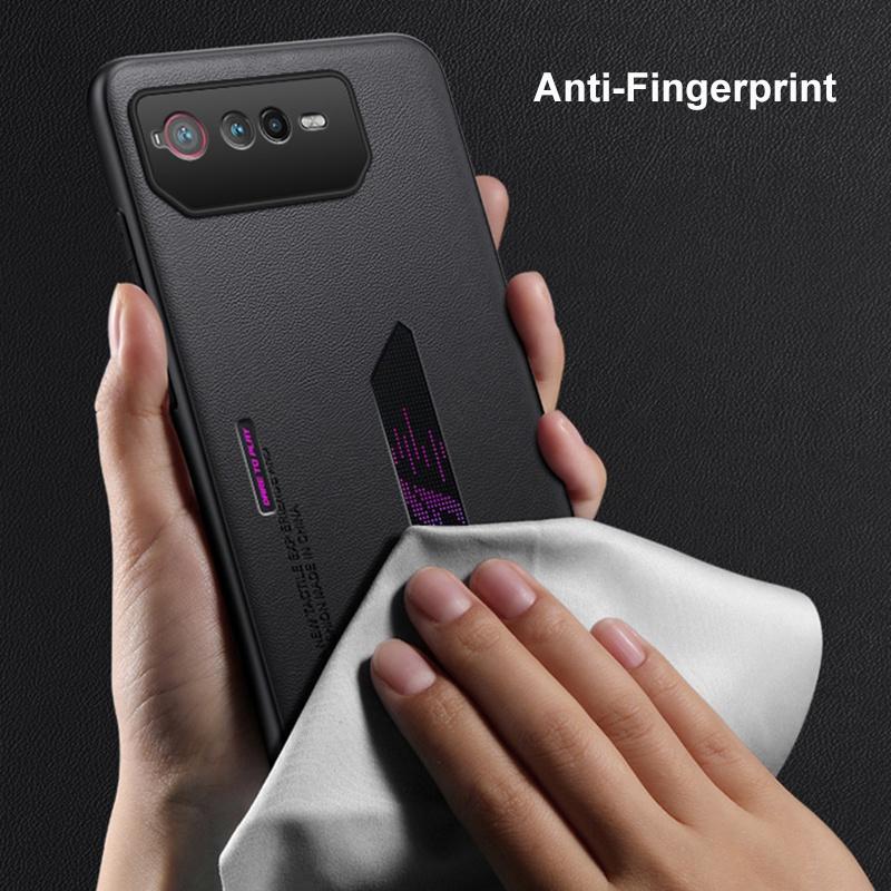 Luxury PU Leather Phone Case For Asus ROG Phone 6 6D Matte Back Cover Silicone Protection Case For Asus ROG Phone 5 5S Coque