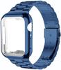 Чехол+Ремешок Ремешок для iWatch Ultra2 49 мм Металлический ремешок из нержавеющей стали Для Apple Watch 9 41 45 мм 44 мм 40 мм Серии SE 8 7 6 5 4 Чехол