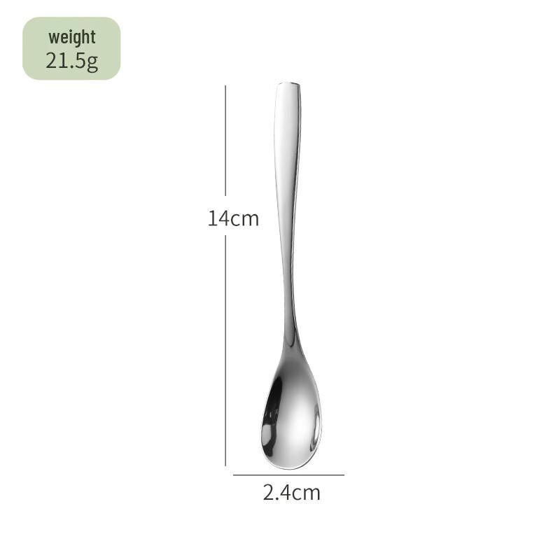 Креативный набор кофейных и десертных ложек из нержавеющей стали с длинной ручкой