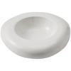 High-end Hotel Restaurant Ceramic Insulation Plate White Irregular Position On the Western Food Cold Dish Plate.