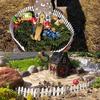 1PC 5 * 90cm Miniature Landscape Fence Dollhouse Gardening Decoration Fence Succulent Wood Fence Jewelry