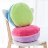 Plush Cute Macaron Cushion Cover With Pp Cotton Fill For Sofa And Chair Decor