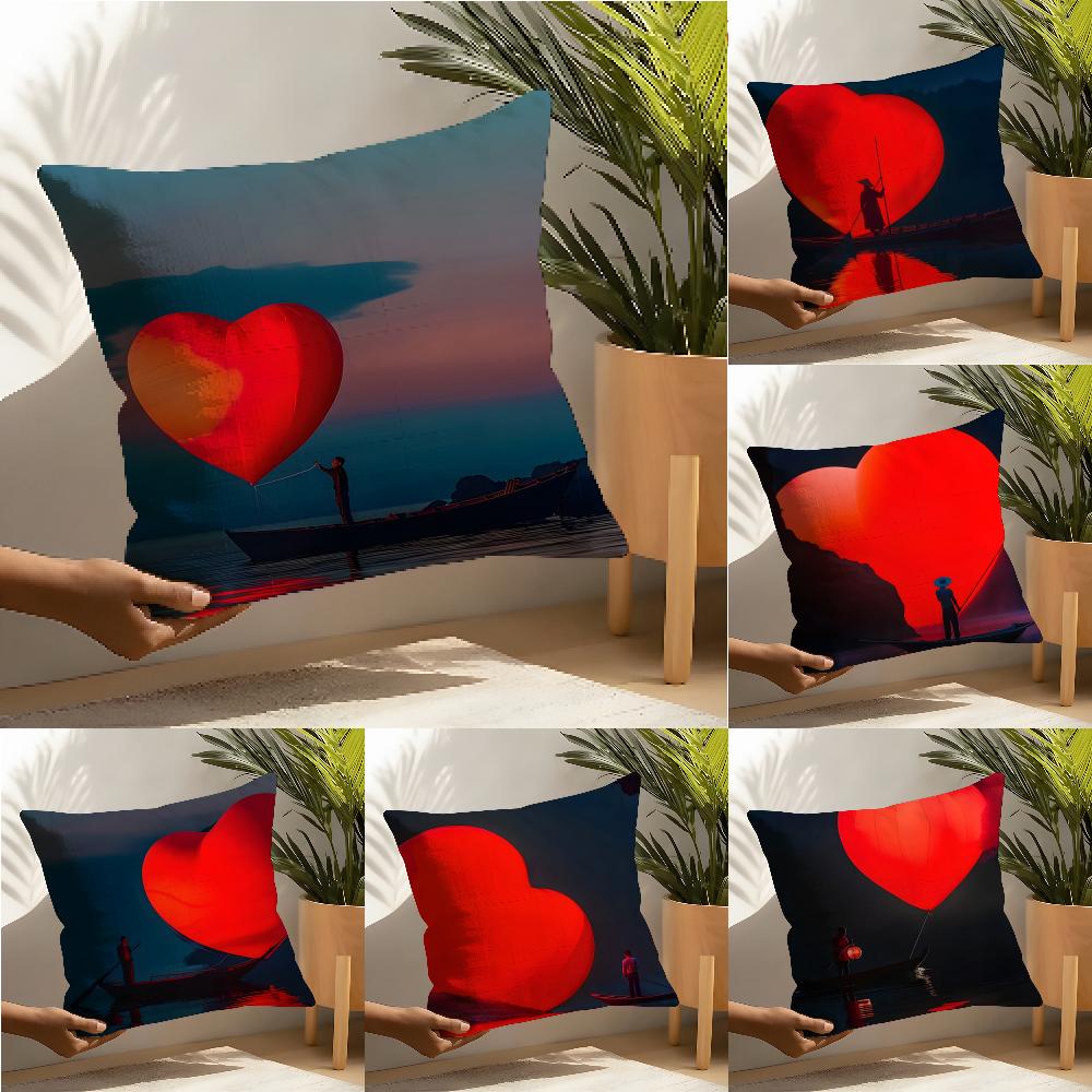 Creative Heart Stealing Theme Pillow Case Home Living Room Decoration Linen Pillow Cases Cushion Cover