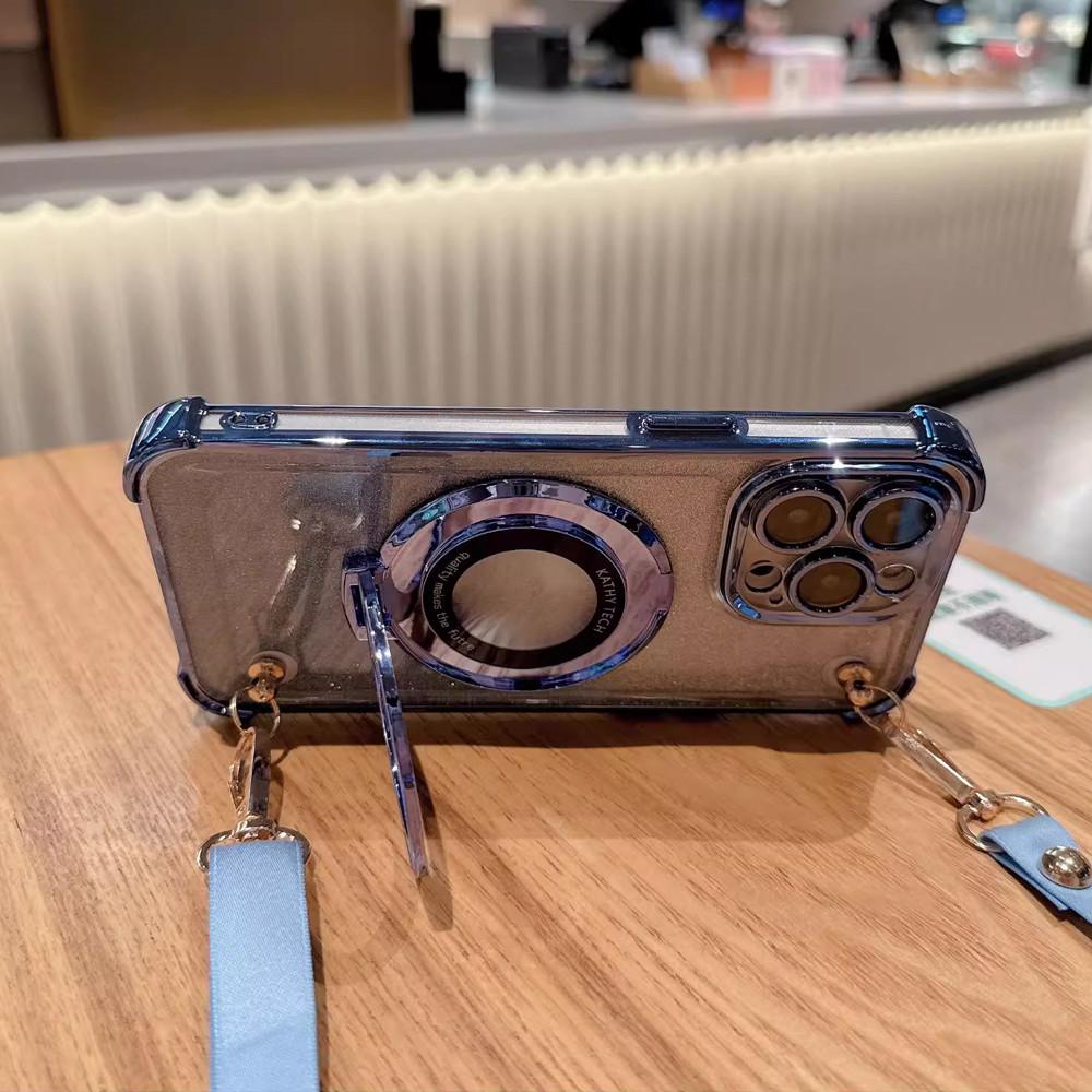 Противоударный чехол с блестками и шнурком для Xiaomi Redmi Note 13 Pro 4G 5G 12 11 11S 10 10S 9S Pro с гальваническим покрытием, чехол-подставка для телефона