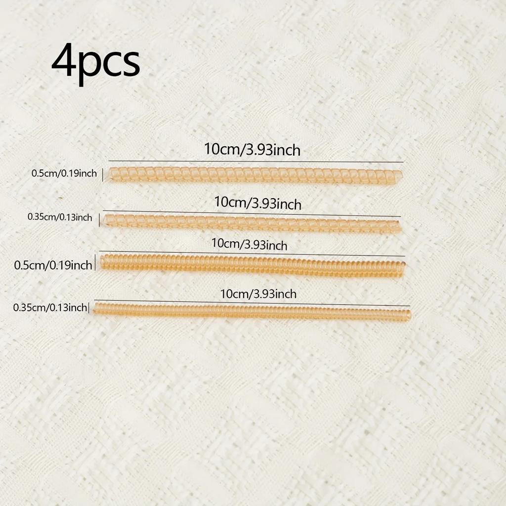 4pcs Ring Size Adjuster For Loose Rings, Transparent Silicone Ring Resizer Ring Adjuster For Loose Rings Ring Adjuster