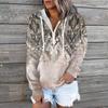 Autumn Winter Artistic Retro Style Hooded Sweatshirt Trendy Women Warm Hoodie