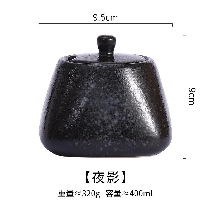 Горшок для приправ, керамическая коробка для приправ, набор для приправ на кухне, перечница, соль, сахар, перец чили