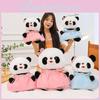 Очаровательная большая плюшевая игрушка панда в стиле ханьфу для подарков на день рождения и для комфортных обнимашек