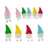 1/5Pcs 3D Printed Gnome Figurine with Articulated Legs Movable Joints Mini Faceless Dwarf Statue Decoration Stress Relief Fidget Toy
