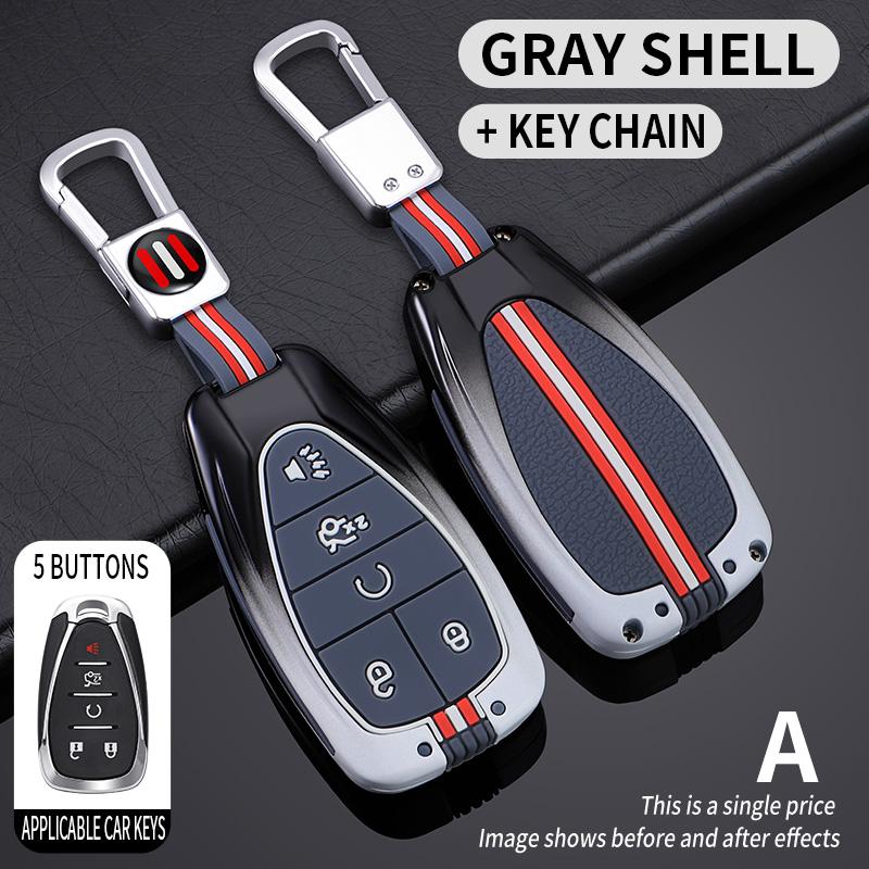 Чехол-брелок для авто с 5 кнопками, подходит для Chevrolet Onix Equino Orlando Cruze Spark Sonic Camaro Volt Bolt Trax Malibu Blazer Traverse