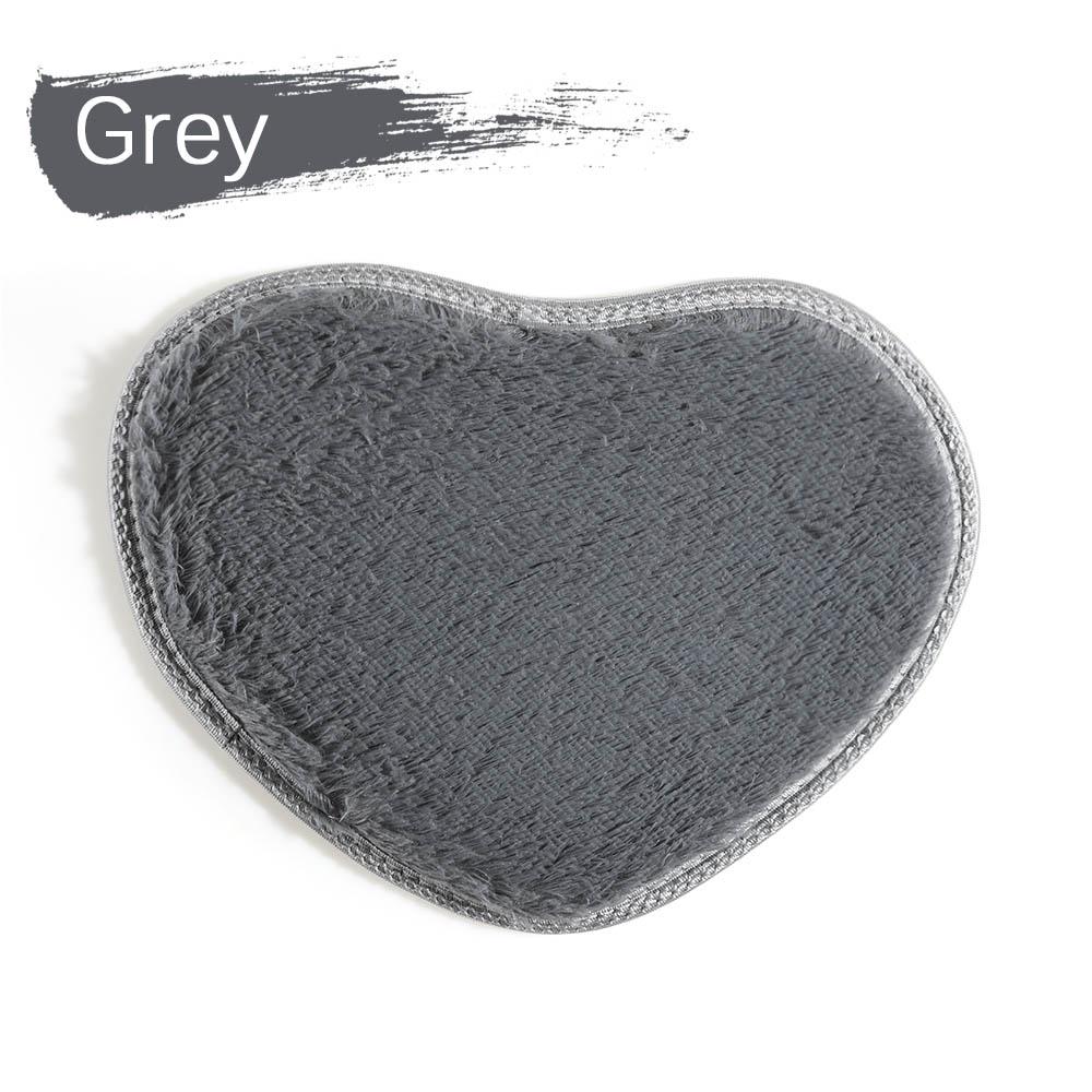 40x30cm Fashion Soft Nonslip Floor Memory Foam Flannel Carpet Bath Rug Heart Mat