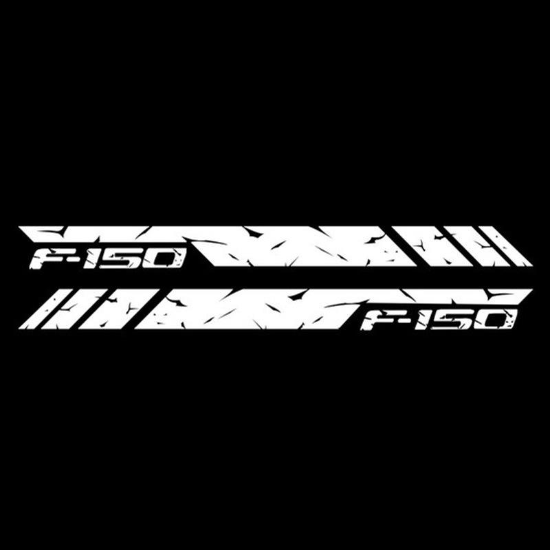 Наклейка на боковую часть кузова Ford F-150 Raptor: Наклейка модификации автомобиля