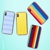 Чехол для телефона с цветными полосками для iPhone 11 12 13 Pro Max 5s 6s 7 8 Plus X Xr Xs Max Se 2020 13 Mini