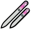 A Set of 2 Glass Nail Files with Crystals WAC-MS